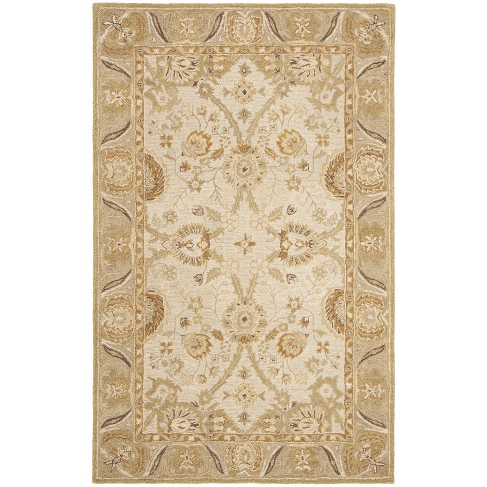 ANATOLIA, SILVER / LIGHT BROWN, 5' X 8', Area Rug. Picture 1