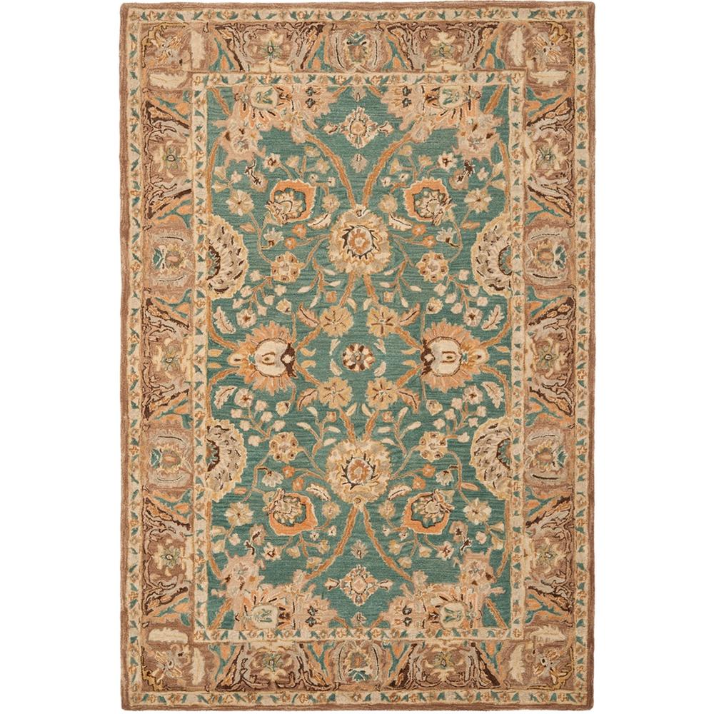 ANATOLIA, TEAL / CAMEL, 6' X 9', Area Rug. Picture 1