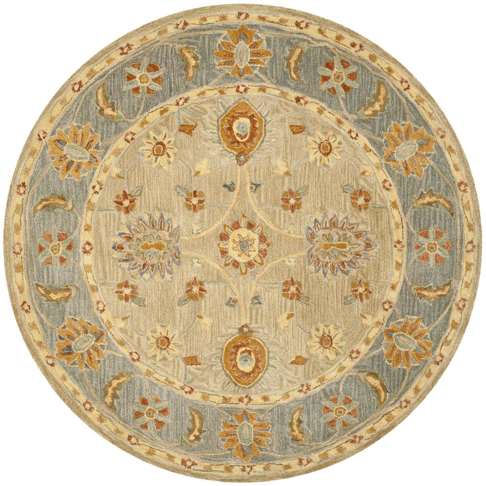 ANATOLIA, TAUPE / GREY, 6' X 6' Round, Area Rug. Picture 1