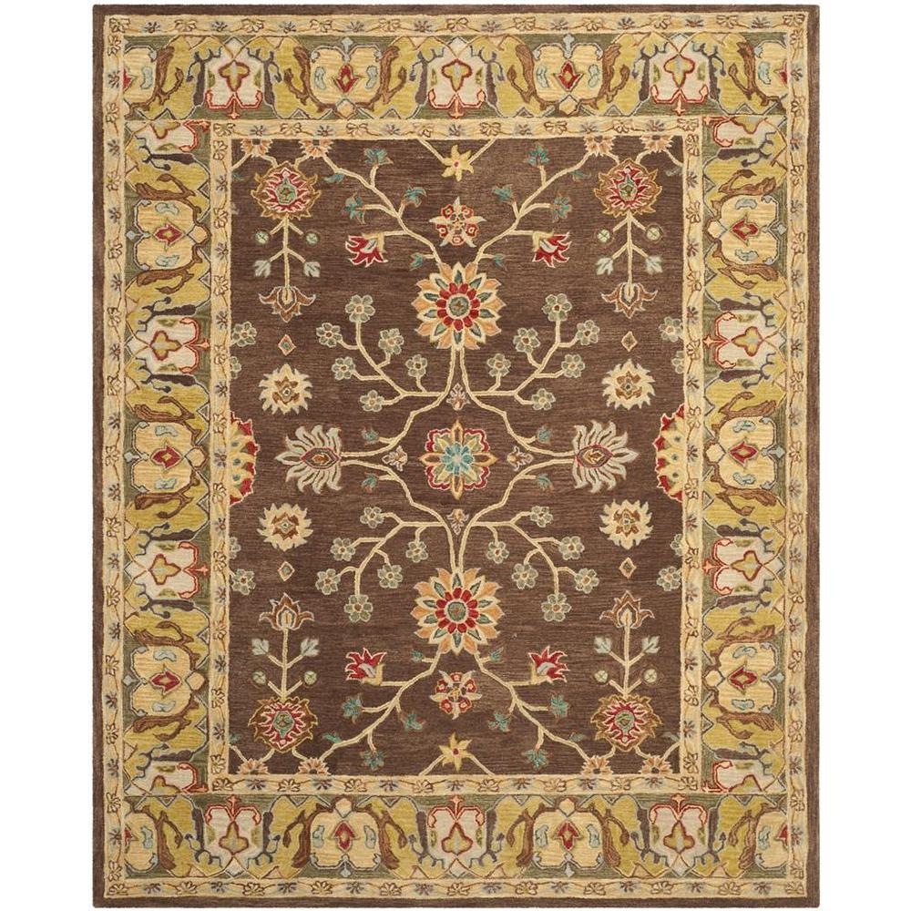 ANATOLIA, BROWN / GOLD, 8' X 10', Area Rug. Picture 1