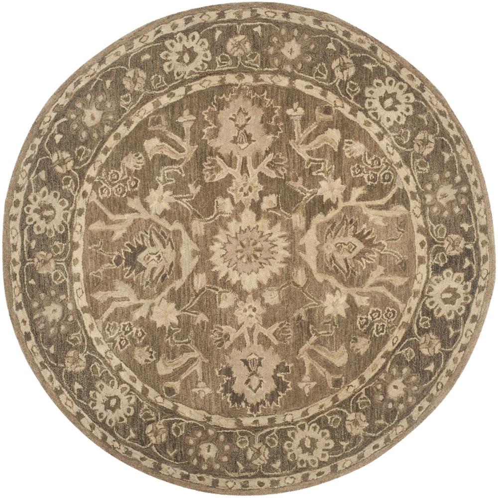 ANATOLIA, GREY / DARK GREY, 6' X 6' Round, Area Rug. Picture 1