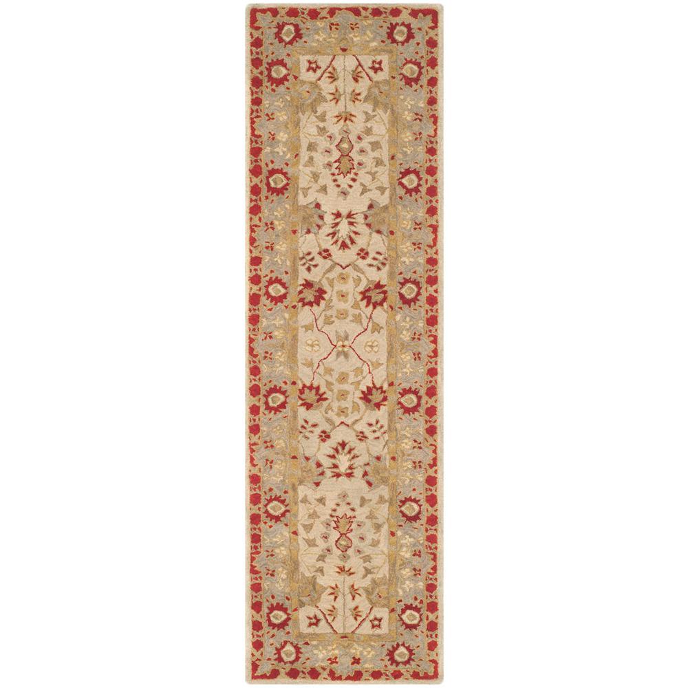 ANATOLIA, IVORY / LIGHT GREEN, 2'-3" X 8', Area Rug. Picture 1