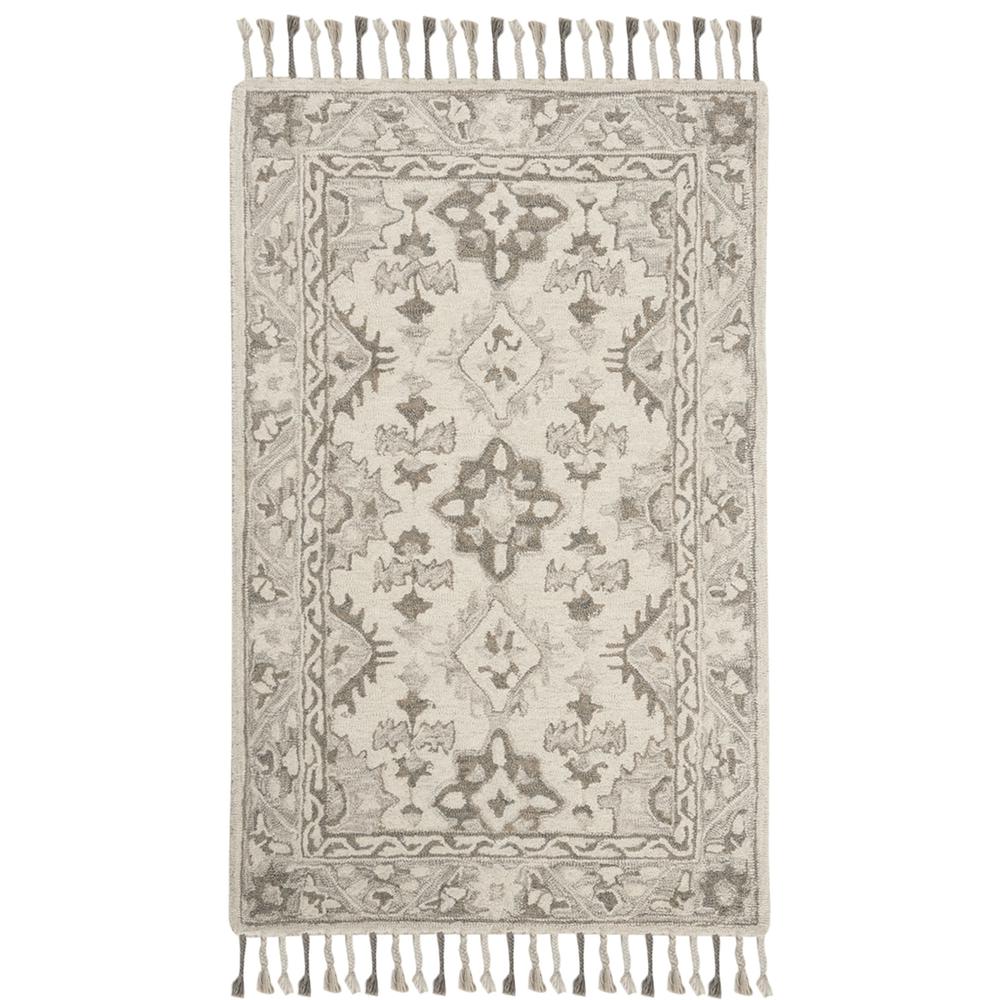 ASPEN, LIGHT GREY / GREY, 3' X 5', Area Rug. Picture 1