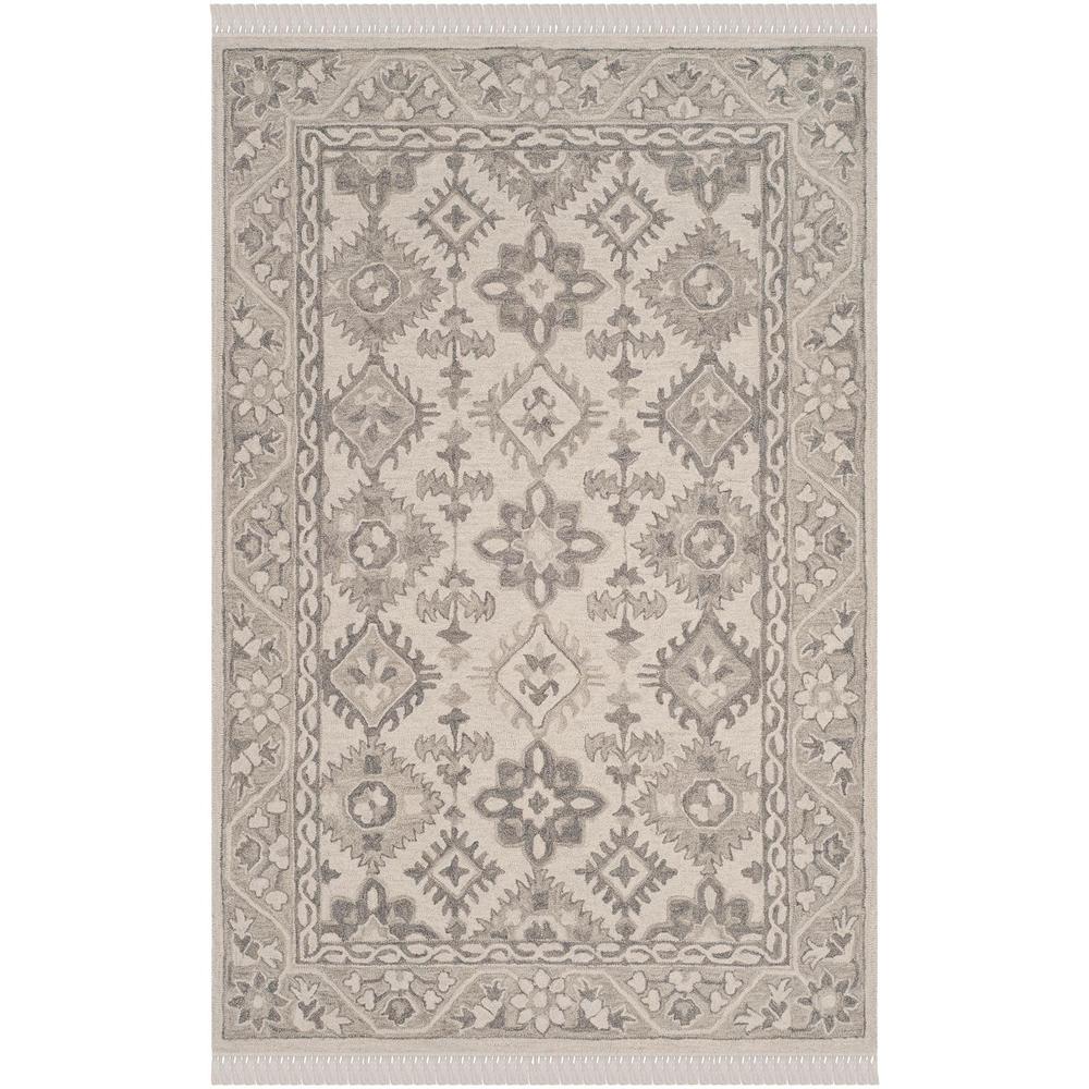 ASPEN, LIGHT GREY / GREY, 5' X 8', Area Rug. Picture 1