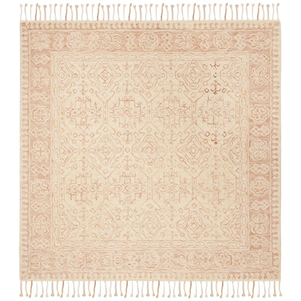ASPEN, IVORY / BLUSH, 7' X 7' Square, Area Rug. Picture 1