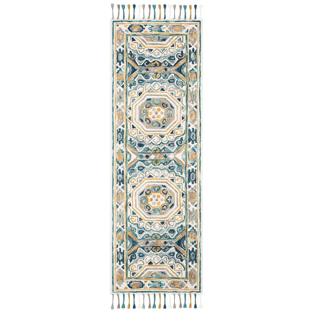 ASPEN, IVORY / CHARCOAL, 2'-3" X 7', Area Rug. Picture 1