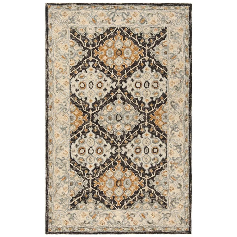 ASPEN, BEIGE / BROWN, 5' X 8', Area Rug. Picture 1