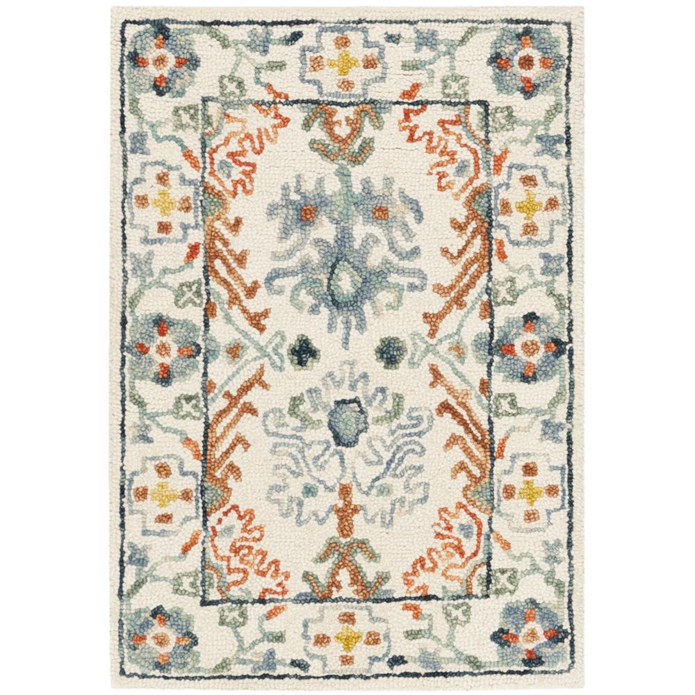 ASPEN, IVORY / BLUE, 2' X 3', Area Rug, APN310A-2. Picture 1