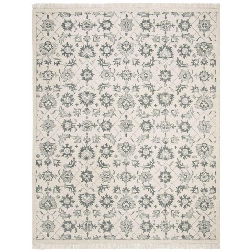 ASPEN, GREEN / GREY, 8' X 10', Area Rug. Picture 1