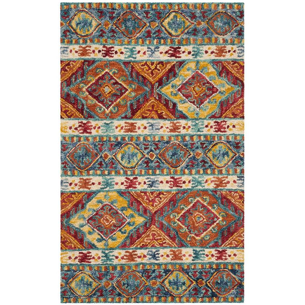 ASPEN, NAVY / IVORY, 3' X 5', Area Rug. Picture 1