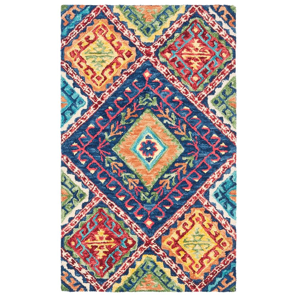 ASPEN, BLUE / MULTI, 2' X 3', Area Rug. Picture 1