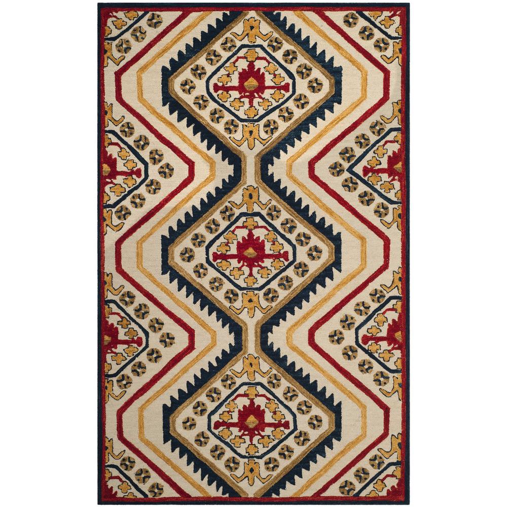 ASPEN, IVORY / MULTI, 5' X 8', Area Rug, APN701A-5. Picture 1