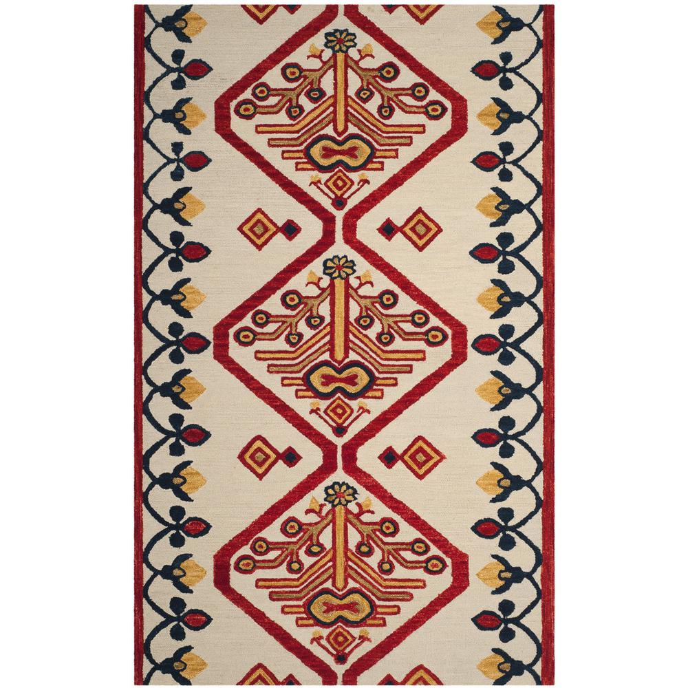 ASPEN, IVORY / MULTI, 5' X 8', Area Rug, APN703A-5. Picture 1
