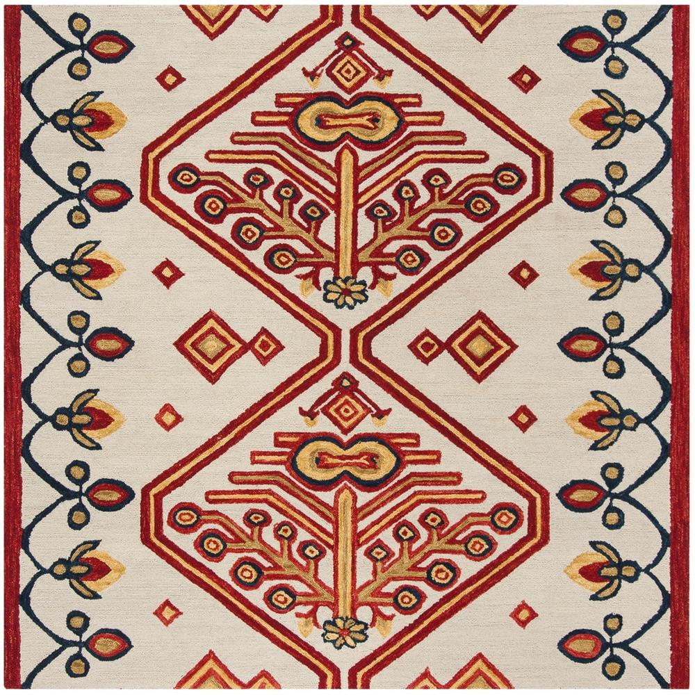 ASPEN, IVORY / MULTI, 7' X 7' Square, Area Rug, APN703A-7SQ. Picture 1
