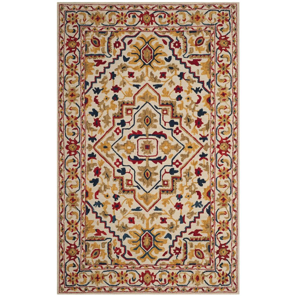ASPEN, IVORY / MULTI, 5' X 8', Area Rug, APN705A-5. Picture 1