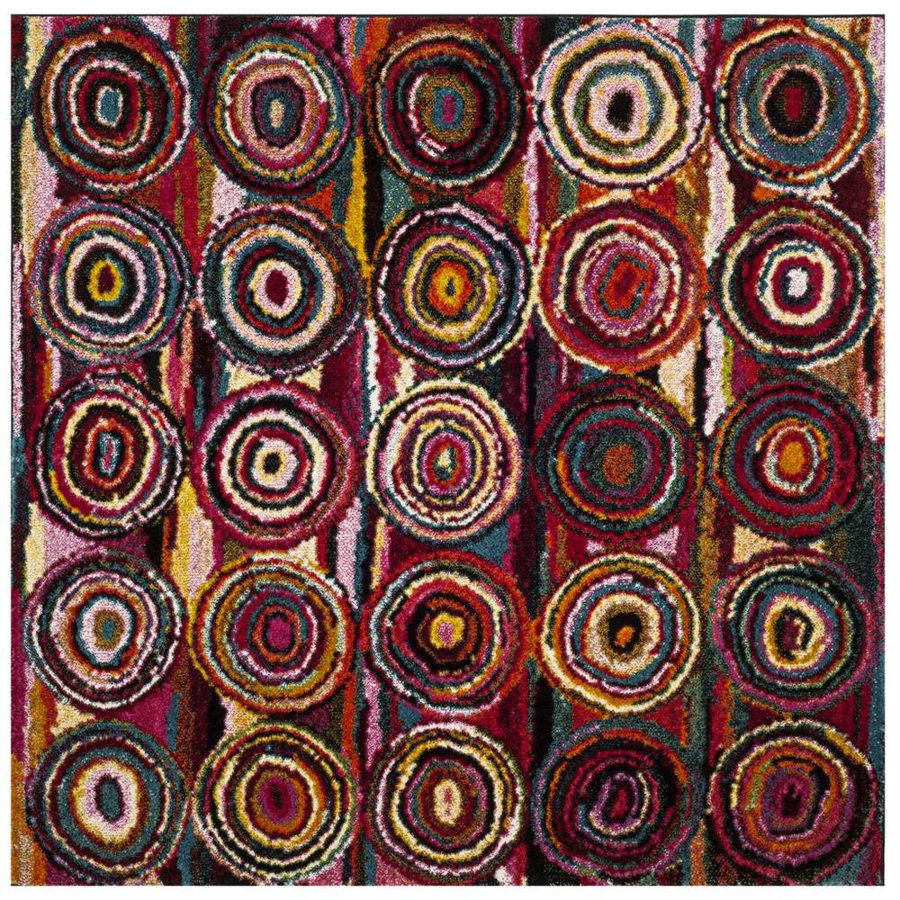 ARUBA, MULTI, 6'-7" X 6'-7" Square, Area Rug, ARB504M-7SQ. Picture 1
