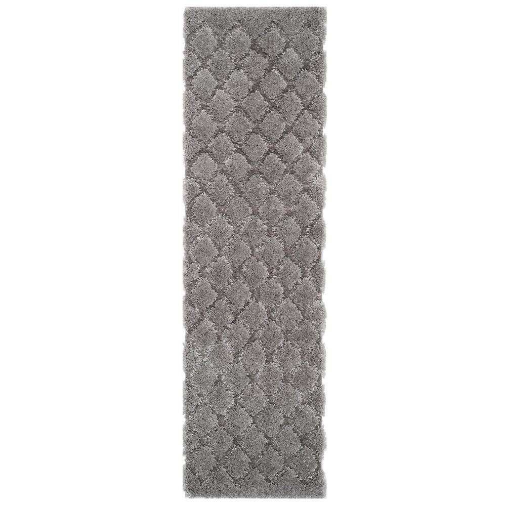 ADRIANA SHAG, LIGHT GREY / LIGHT GREY, 2'-3" X 8', Area Rug. Picture 1