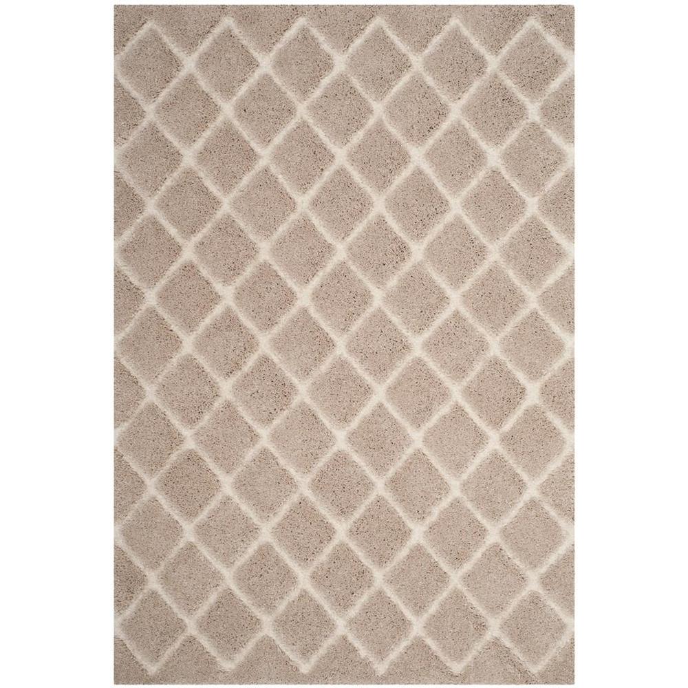 ADRIANA SHAG, BEIGE / CREAM, 2'-3" X 8', Area Rug. Picture 1