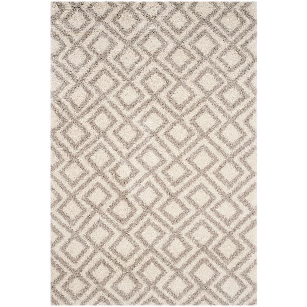 ARIZONA SHAG, IVORY / BEIGE, 5'-1" X 7'-6", Area Rug, ASG740A-5. Picture 1