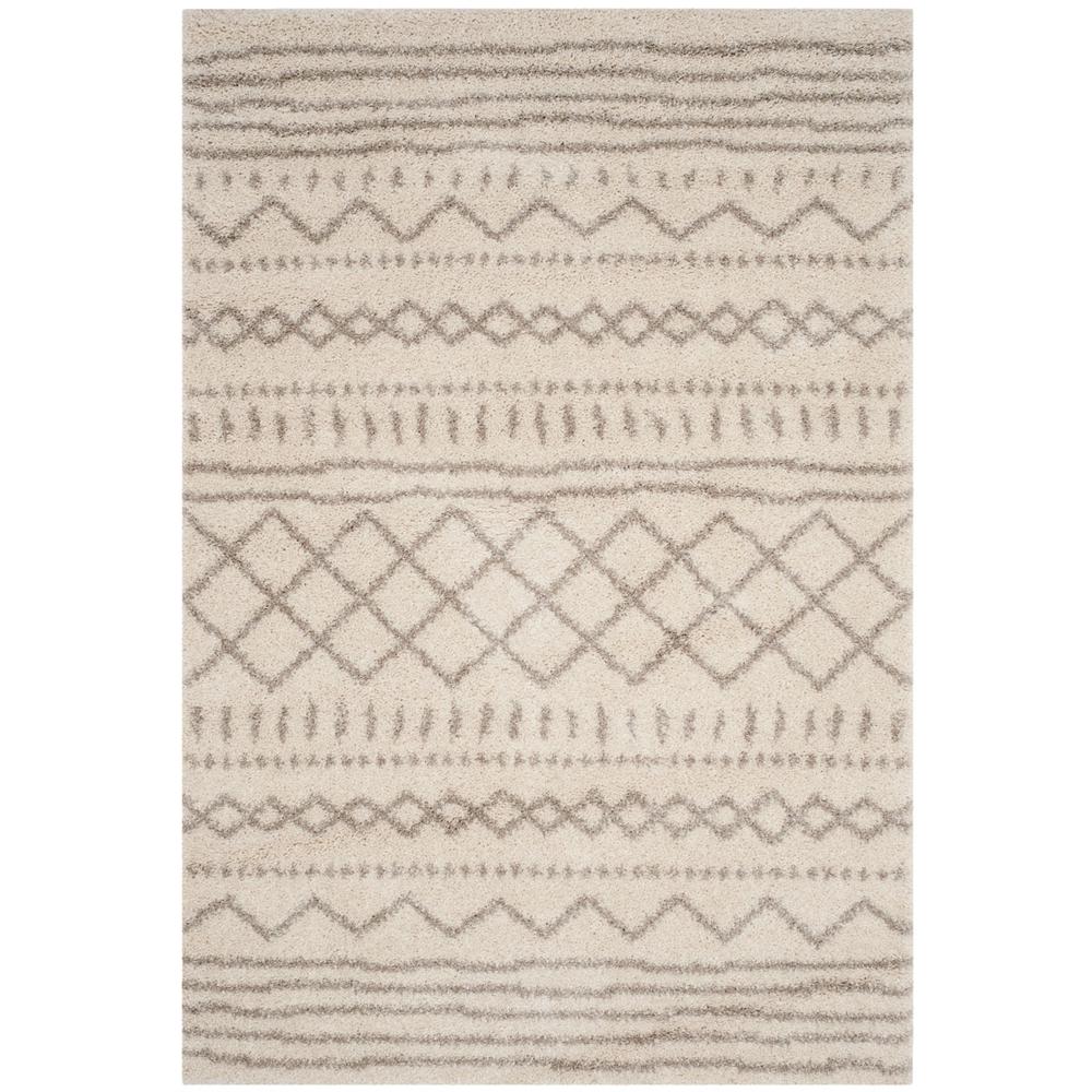 ARIZONA SHAG, IVORY / BEIGE, 5'-1" X 7'-6", Area Rug, ASG741A-5. Picture 1