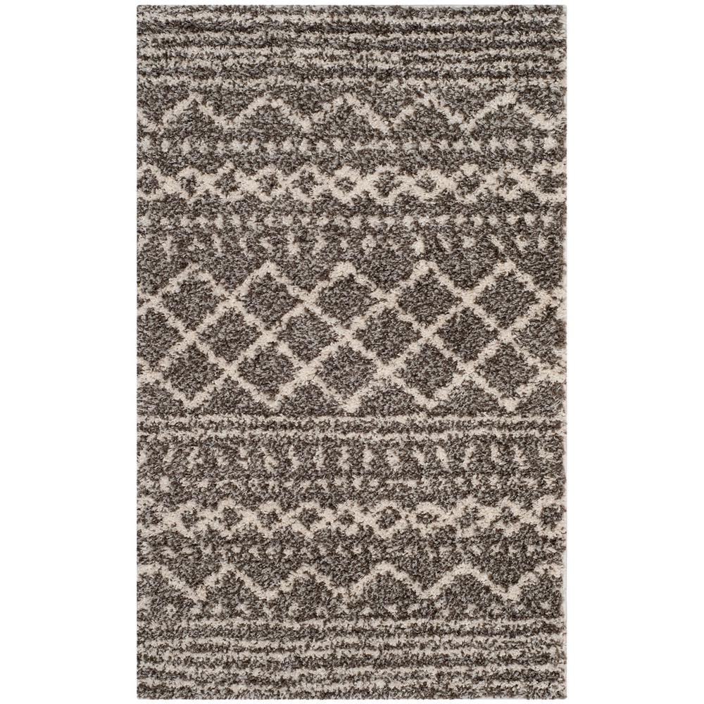 ARIZONA SHAG, BROWN / IVORY, 3' X 5', Area Rug, ASG741B-3. Picture 1