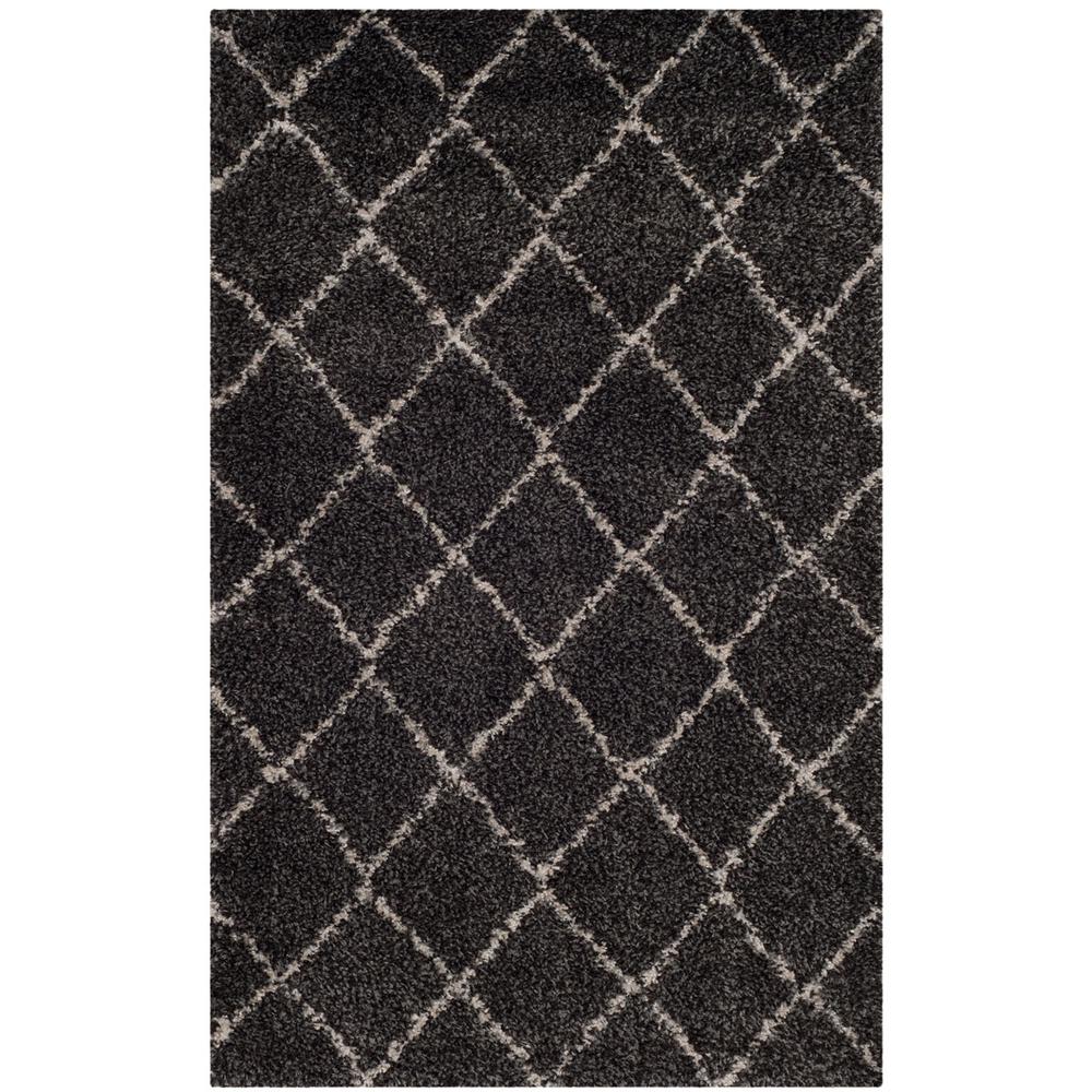 ARIZONA SHAG, ANTHRACITE / BEIGE, 3' X 5', Area Rug. Picture 1