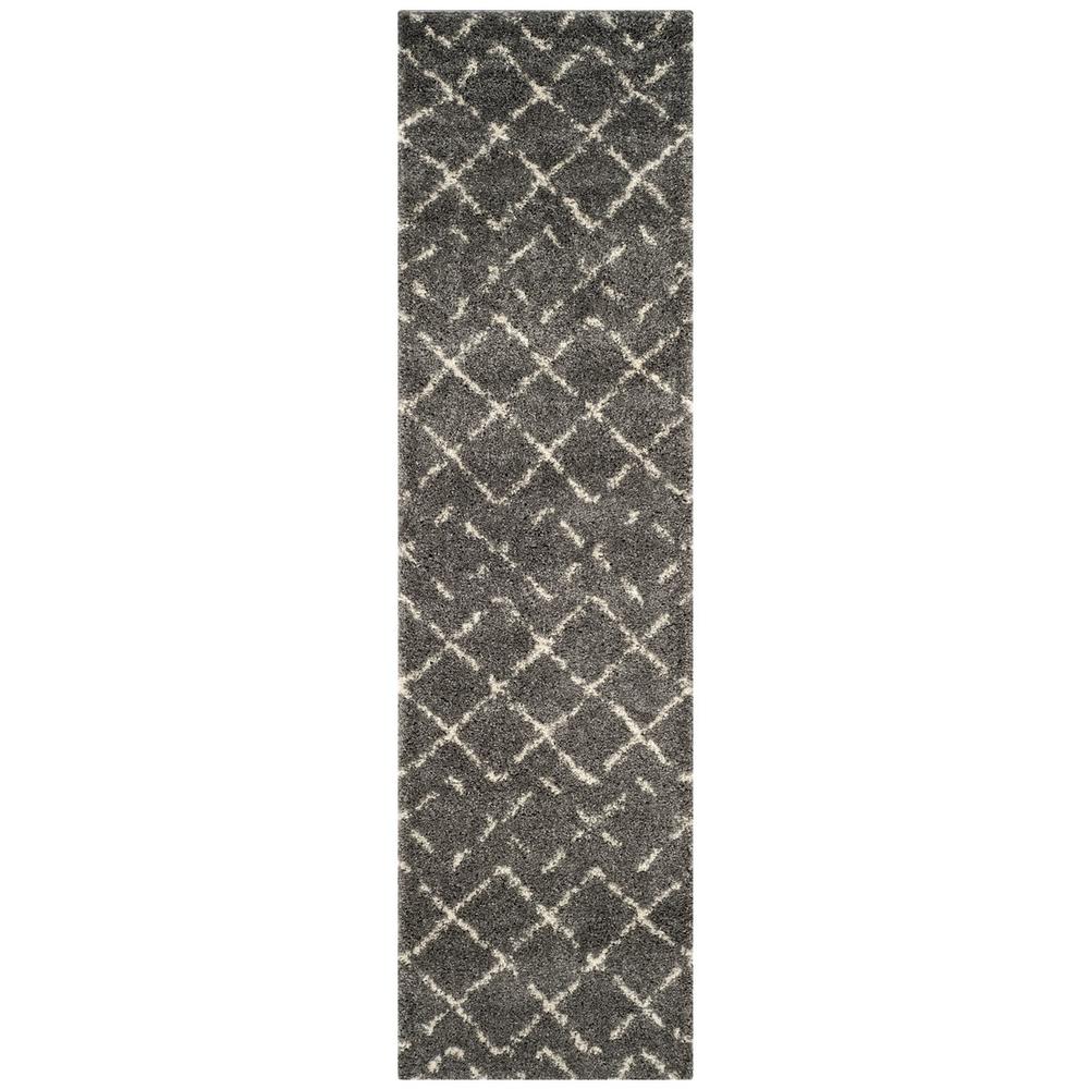 ARIZONA SHAG, BROWN / IVORY, 2'-3" X 8', Area Rug, ASG743B-28. Picture 1