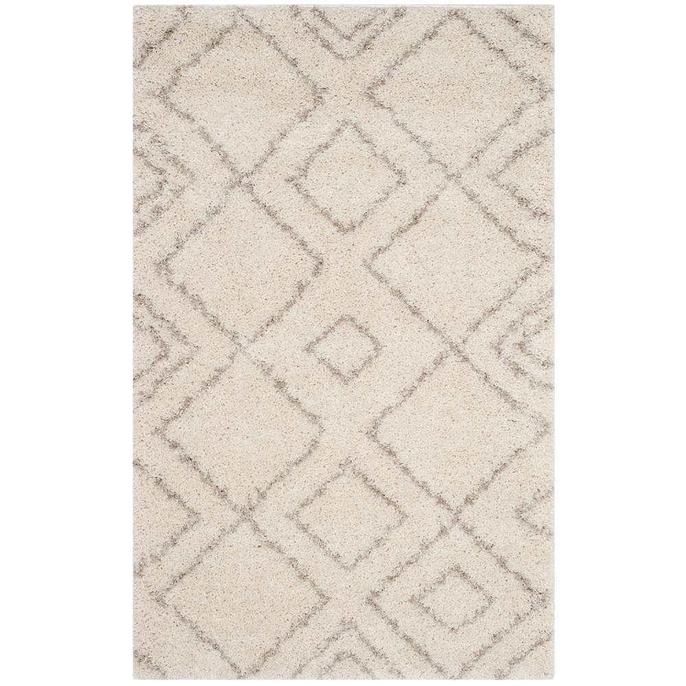 ARIZONA SHAG, IVORY / BEIGE, 3' X 5', Area Rug, ASG744A-3. Picture 1