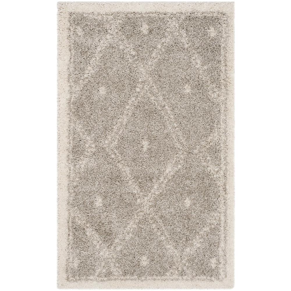 ARIZONA SHAG, GREY / IVORY, 3' X 5', Area Rug, ASG748D-3. Picture 1
