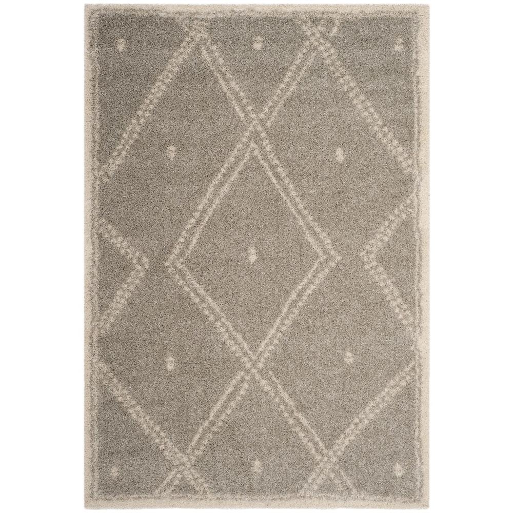 ARIZONA SHAG, GREY / IVORY, 4' X 6', Area Rug, ASG748D-4. Picture 1
