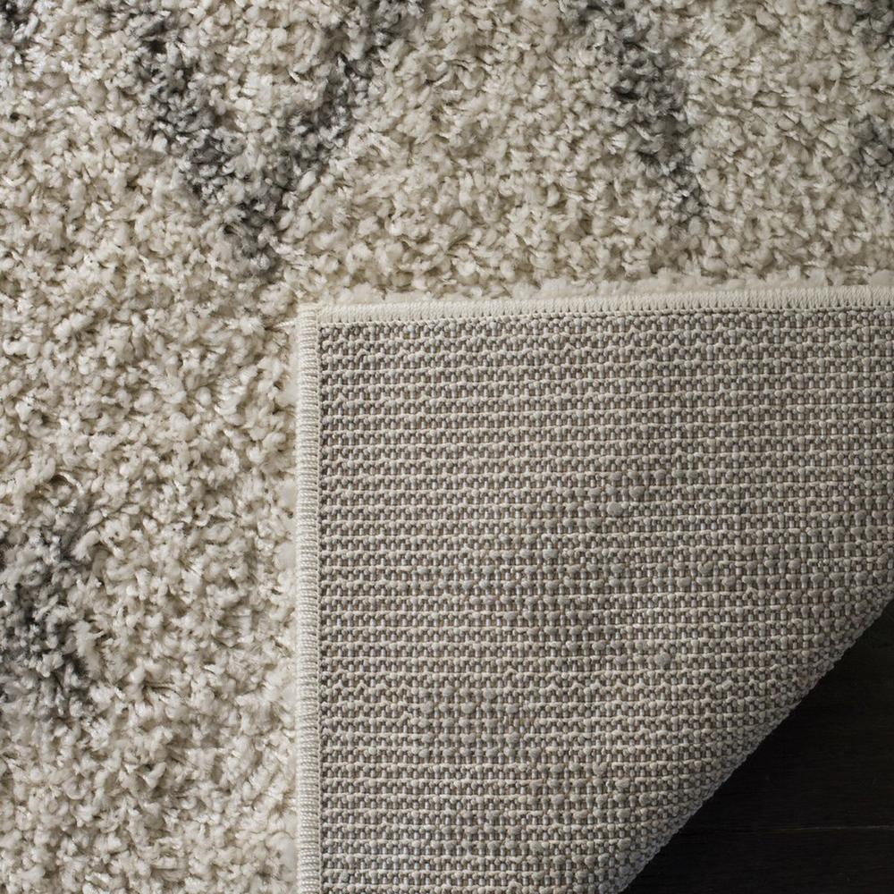 ARIZONA SHAG, IVORY / GREY, 4' X 6', Area Rug, ASG749G-4. Picture 1