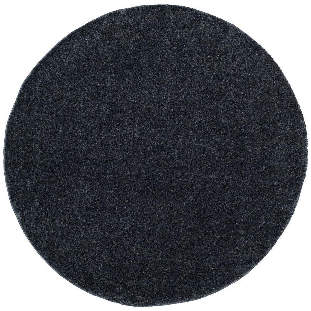 ARIZONA SHAG, BLUE, 6'-7" X 6'-7" Round, Area Rug. Picture 1