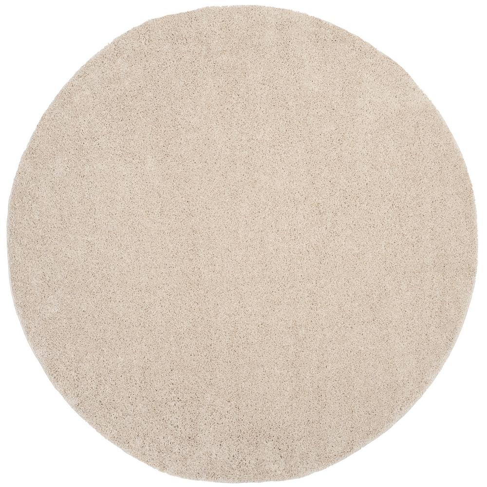 ARIZONA SHAG, BEIGE, 6'-7" X 6'-7" Round, Area Rug. Picture 1