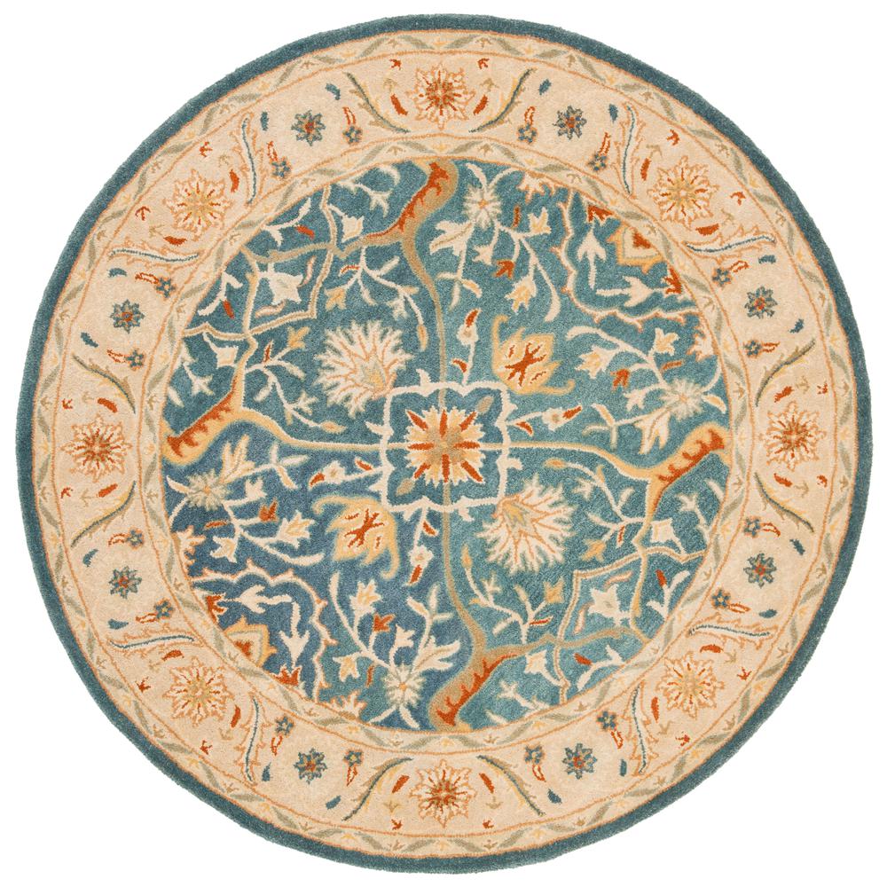ANTIQUITY, BLUE, 6' X 6' Round, Area Rug, AT14E-6R. Picture 1
