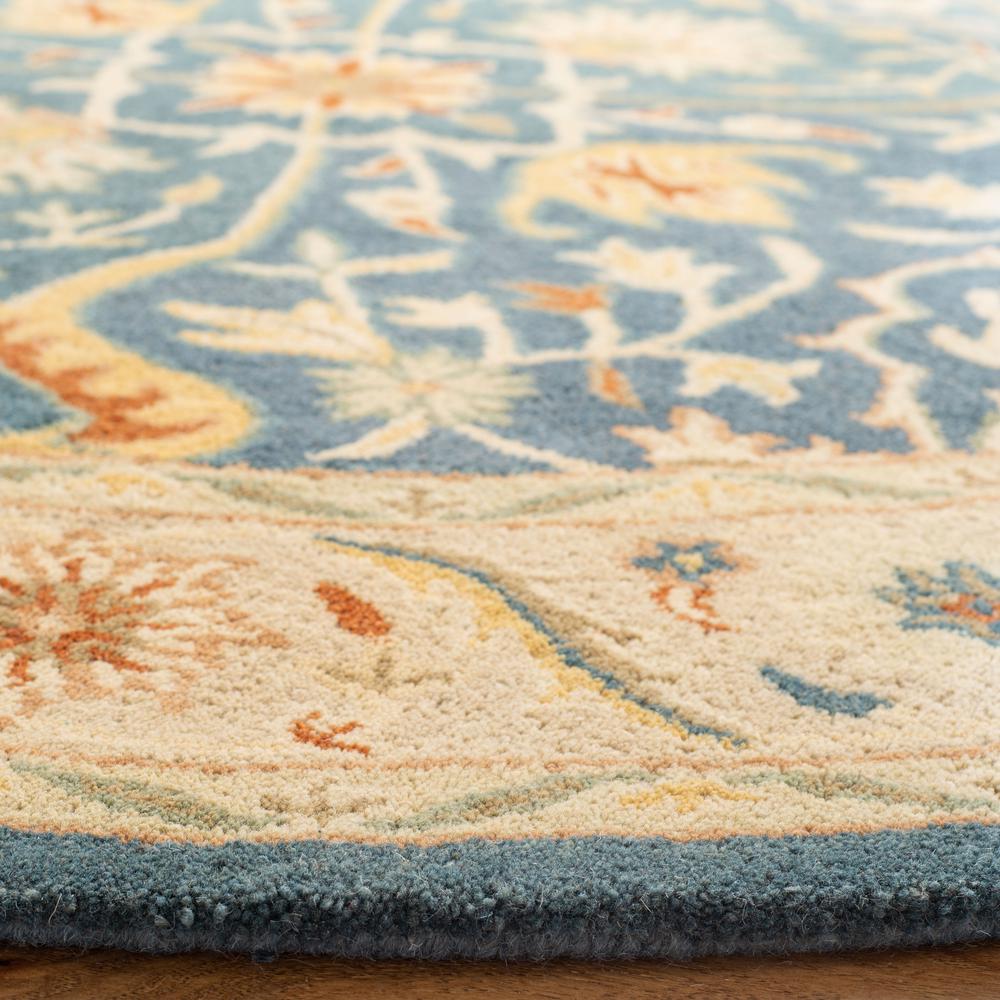 ANTIQUITY, BLUE, 6' X 6' Round, Area Rug, AT14E-6R. Picture 4
