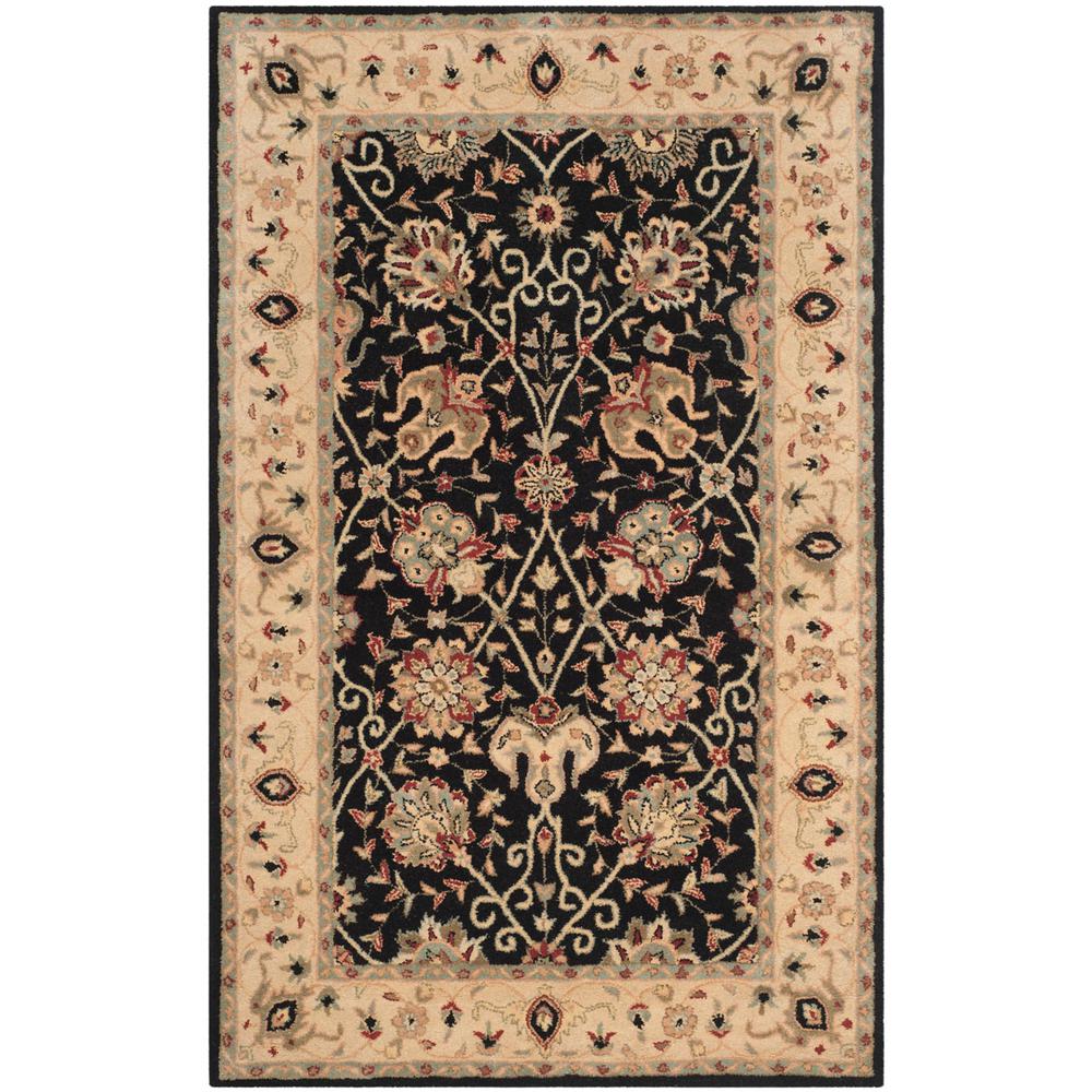 ANTIQUITY, BLACK, 5' X 8', Area Rug, AT21B-5. Picture 1