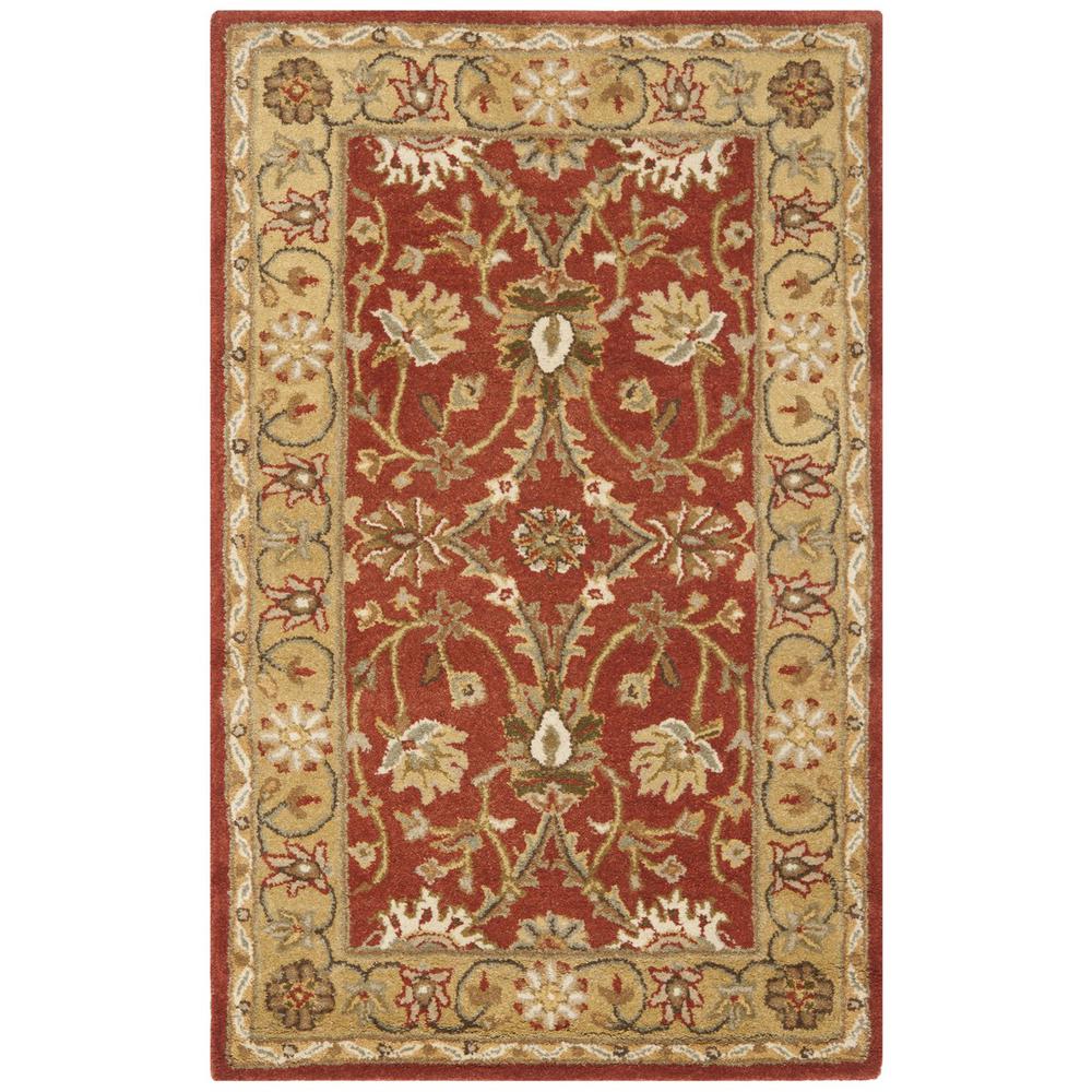 ANTIQUITY, RUST / GOLD, 3' X 5', Area Rug. Picture 1