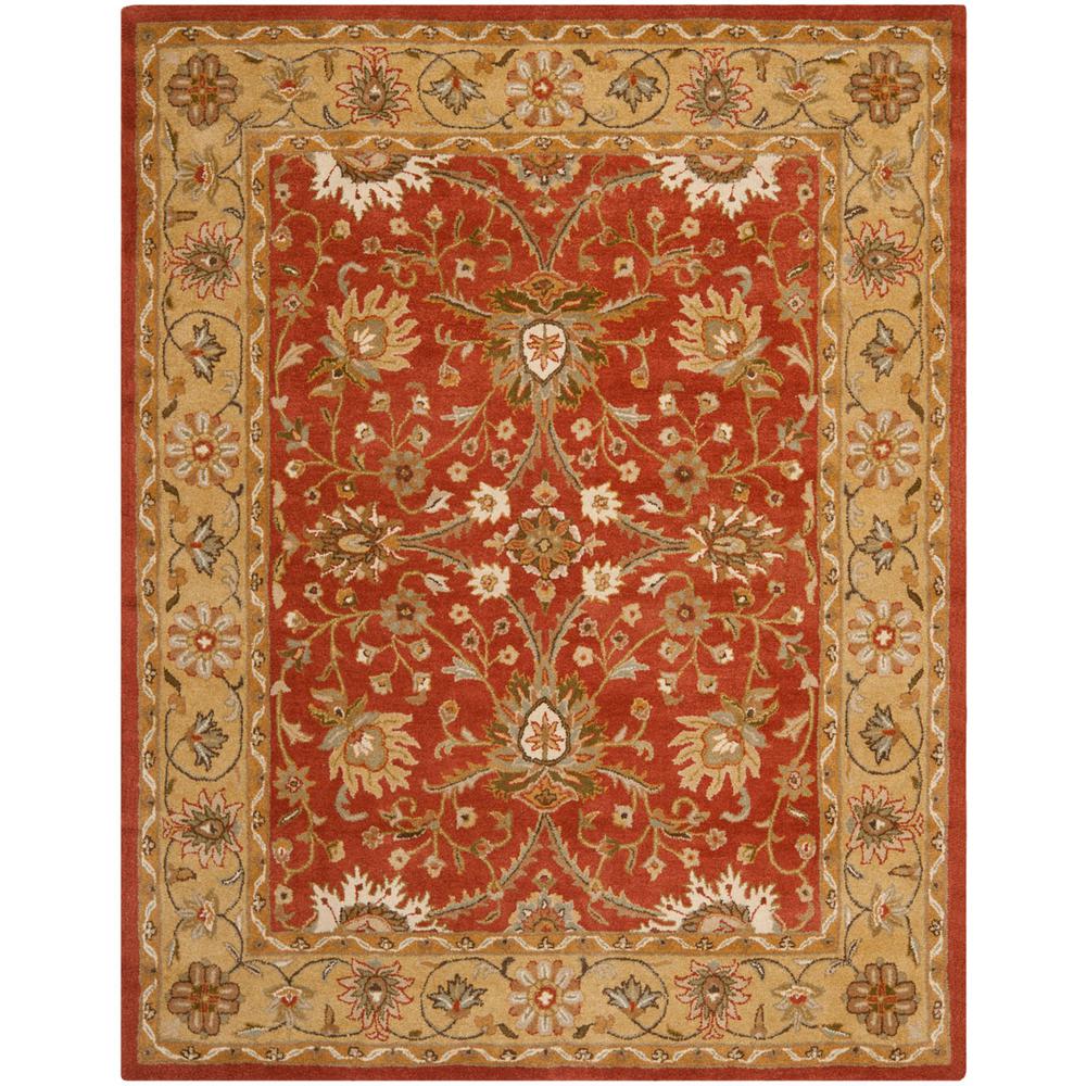 ANTIQUITY, RUST / GOLD, 9'-6" X 13'-6", Area Rug. Picture 1