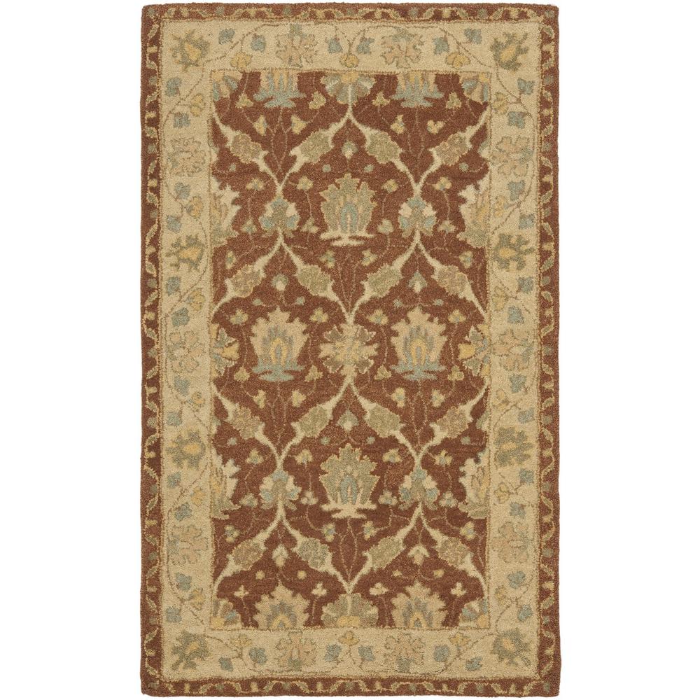 ANTIQUITY, BROWN / TAUPE, 3' X 5', Area Rug. Picture 1