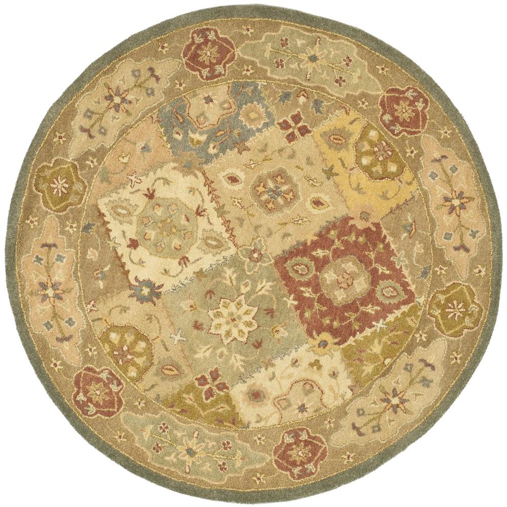 ANTIQUITY, MULTI / BEIGE, 6' X 6' Round, Area Rug. Picture 1