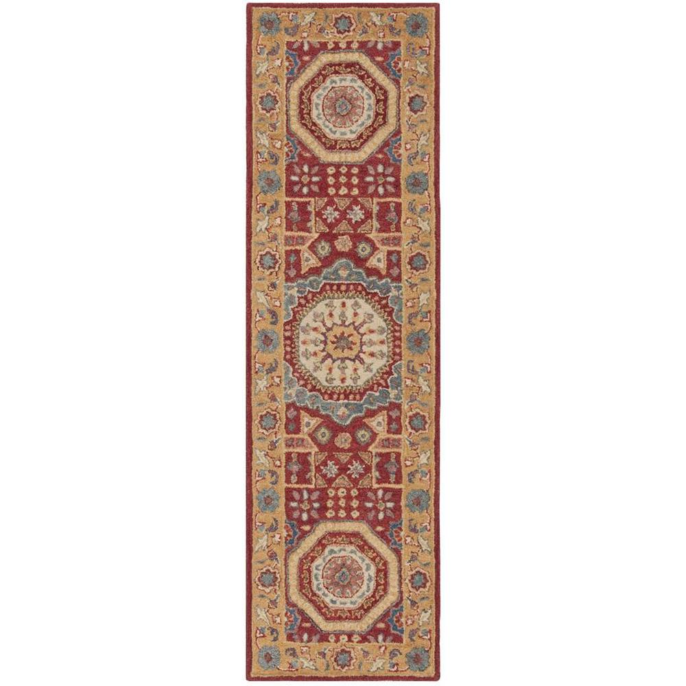 ANTIQUITY, RED / ORANGE, 2'-3" X 8', Area Rug. Picture 1