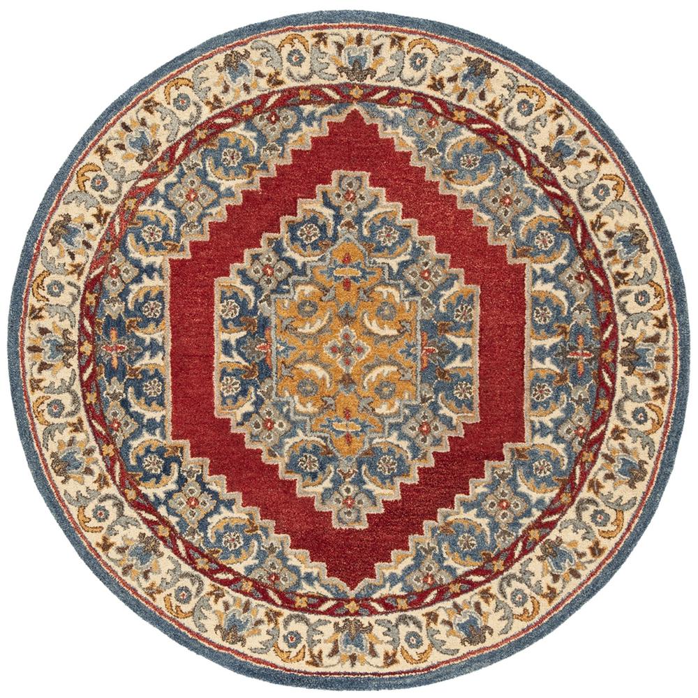 ANTIQUITY, BLUE / RED, 6' X 9', Area Rug, AT505M-6. Picture 1