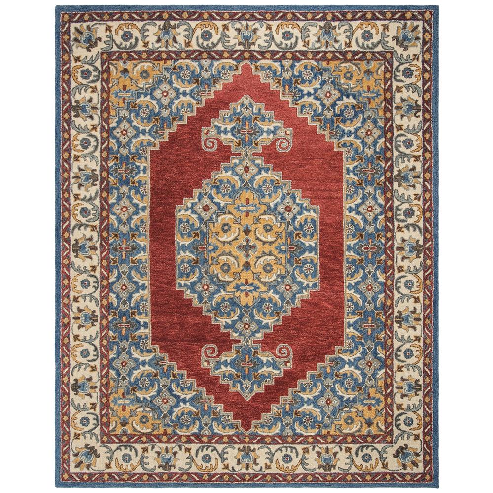 ANTIQUITY, BLUE / RED, 8' X 10', Area Rug, AT505M-8. Picture 1