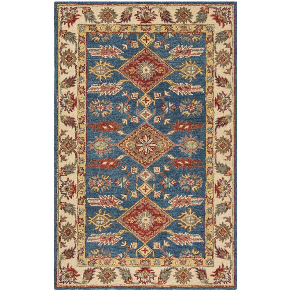 ANTIQUITY, BLUE / RED, 5' X 8', Area Rug, AT506M-5. Picture 1