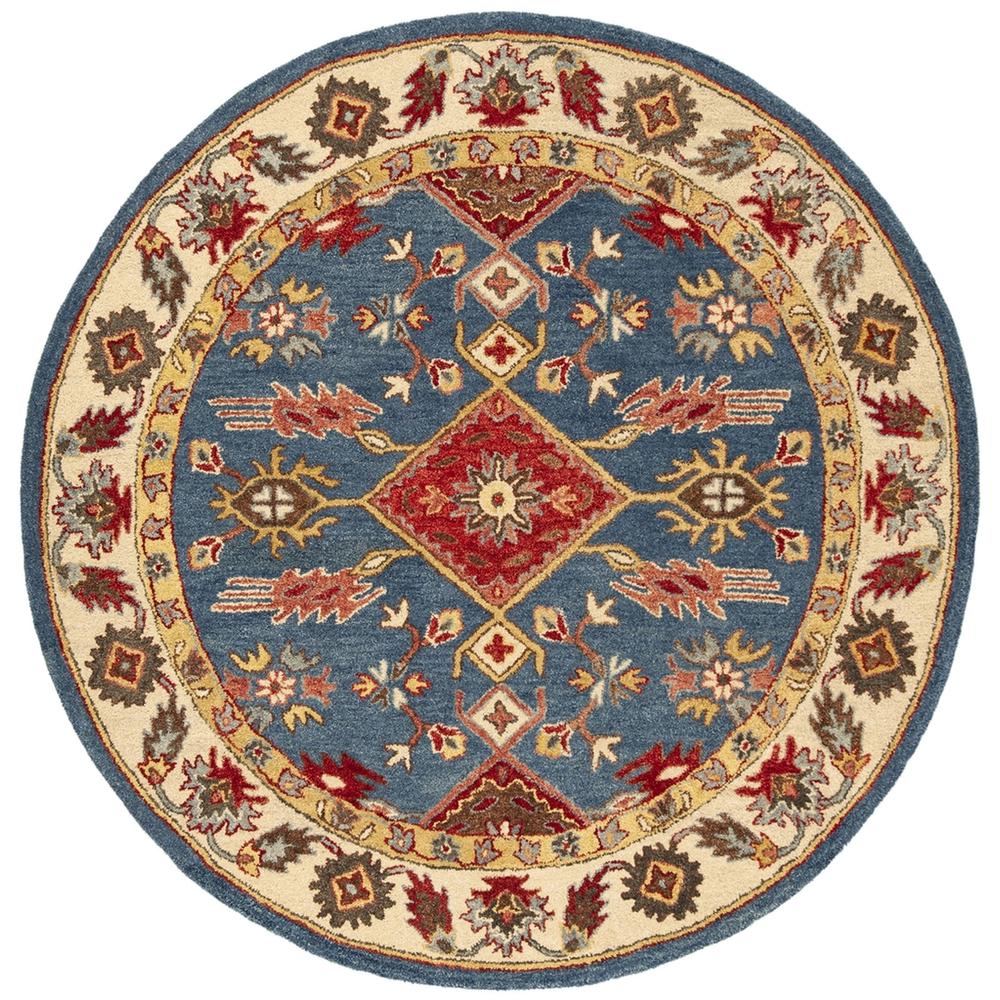 ANTIQUITY, BLUE / RED, 6' X 6' Round, Area Rug, AT506M-6R. Picture 1