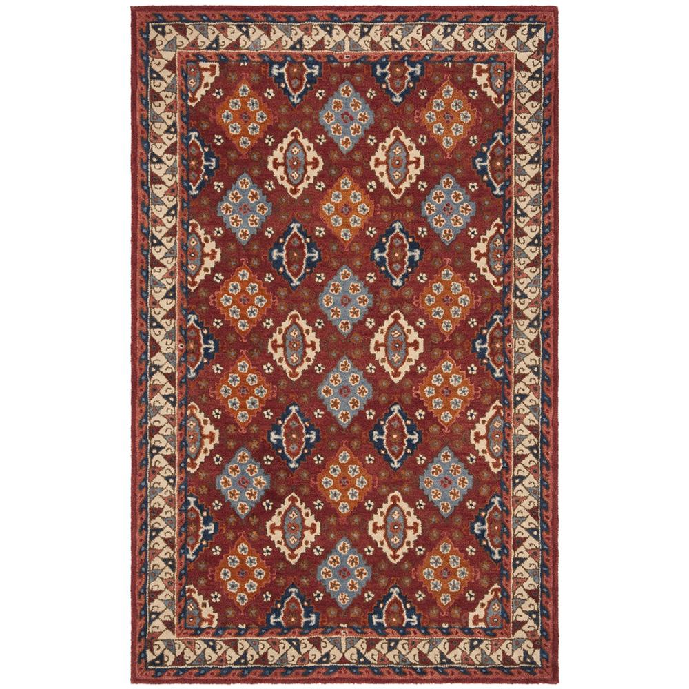 ANTIQUITY, RED / BLUE, 2' X 3', Area Rug, AT509Q-2. Picture 1