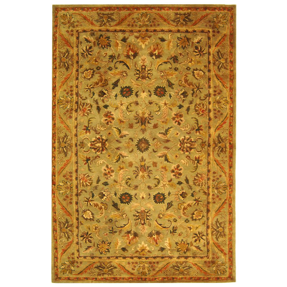 ANTIQUITY, OLIVE / GOLD, 5' X 8', Area Rug. Picture 1