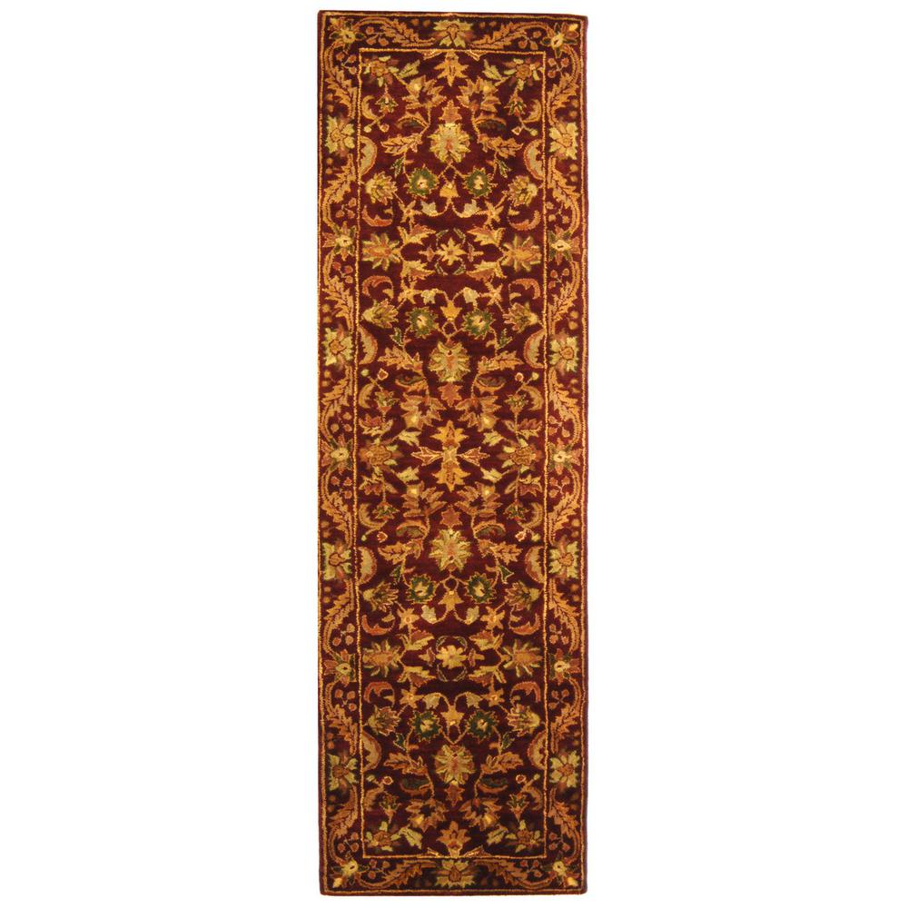 ANTIQUITY, WINE / GOLD, 11' X 16' RECTANGLE, Area Rug. Picture 1