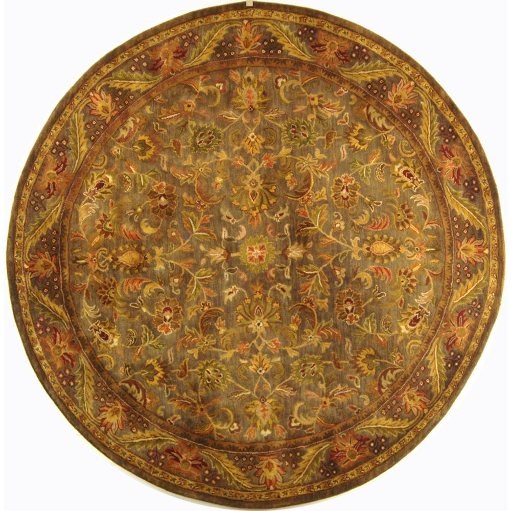 ANTIQUITY, BLUE / GOLD, 8' X 8' Round, Area Rug. Picture 1