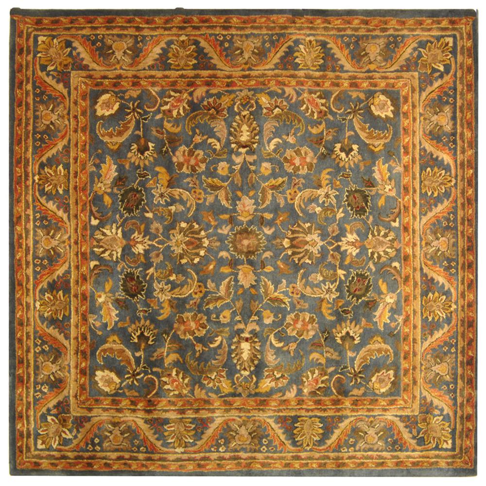 ANTIQUITY, BLUE / GOLD, 8' X 8' Square, Area Rug. Picture 1